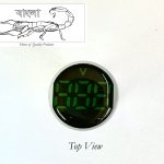 Jigo AC Volt Meter /Voltage Meter 60-500V Green Color LED Digital Display 22 mm, Panel Mount(Made in India)