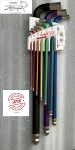Vessel Rainball Ball Head Allen Key/hex / L-wrench Keys 9 pieces Set, Made in Japan. - Image 2