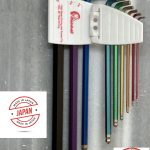 Vessel Rainball Ball Head Allen Key/hex / L-wrench Keys 9 pieces Set, Made in Japan.