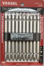 Vessel Power Screw driver bits for cordless screw driver, electric screw driver, Made in Japan.