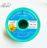 Original High Quality Flux Cored Solder Wire/ Solder Lead/ Rang/Rung 1.6 mm dia, 2.2% Flux Core, 1 kg, DAE KIL METAL Best for Soldering with Free Soldering Iron Stand (Authentic Made in Korea)