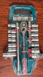 1/2" Socket Guti Set 17 Pieces Cr-V TOTAL THT121171 - Image 2
