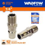 Quick Connect 1/4" Plug 2 pcs Set Nitto Type Wadfow