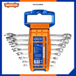 Combination Spanner | Ring Dali  8 Pcs Set (6-19 mm) Cr-V (Chrome Vanadium) WADFOW WSP1208