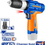 Cordless Impact Drill / Screw Driver | Battery | Charger | Charging   Lithium-ion 12V | WCDS540 WADFOW