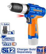 Cordless Impact Drill / Screw Driver | Battery | Charger | Charging   Lithium-ion 12V | WCDS540 WADFOW