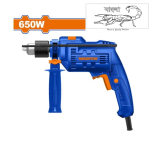 Impact drill Machine 650W 13 mm for Metal |Wood | Concrete | Wall Two Speed Hammer Drill Function Variable Speed WMD15651 | WADFOW - Image 4