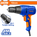 Electric Drill | Screw Driver 280W 20+1Torque Setting | Wood| Board| Wall| WED15281 WADFOW