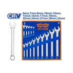 Combination Spanner | Ring Dali 14 pcs Set (6-32 mm) Cr-V (Chrome Vanadium) WADFOW WSP1M14