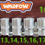 1/2" Socket Guti 16 Pcs Set Cr-V WADFOW (Without Holder)