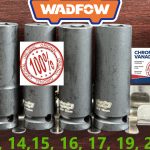 1/2" Deep Impact Guti Socket 11 Pcs Set Cr-V WADFOW (Without Holder)