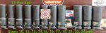 1/2" Deep Impact Guti Socket 11 Pcs Set Cr-V WADFOW (Without Holder)
