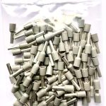 Cable Lugs / Cord end terminals / Ferrules for 4 RM cable (11 SWG), Pure Copper (Tin plated)  (Dia of cable core 2.9mm or 7/64 inch maximum) 100 Pieces pack_Grey